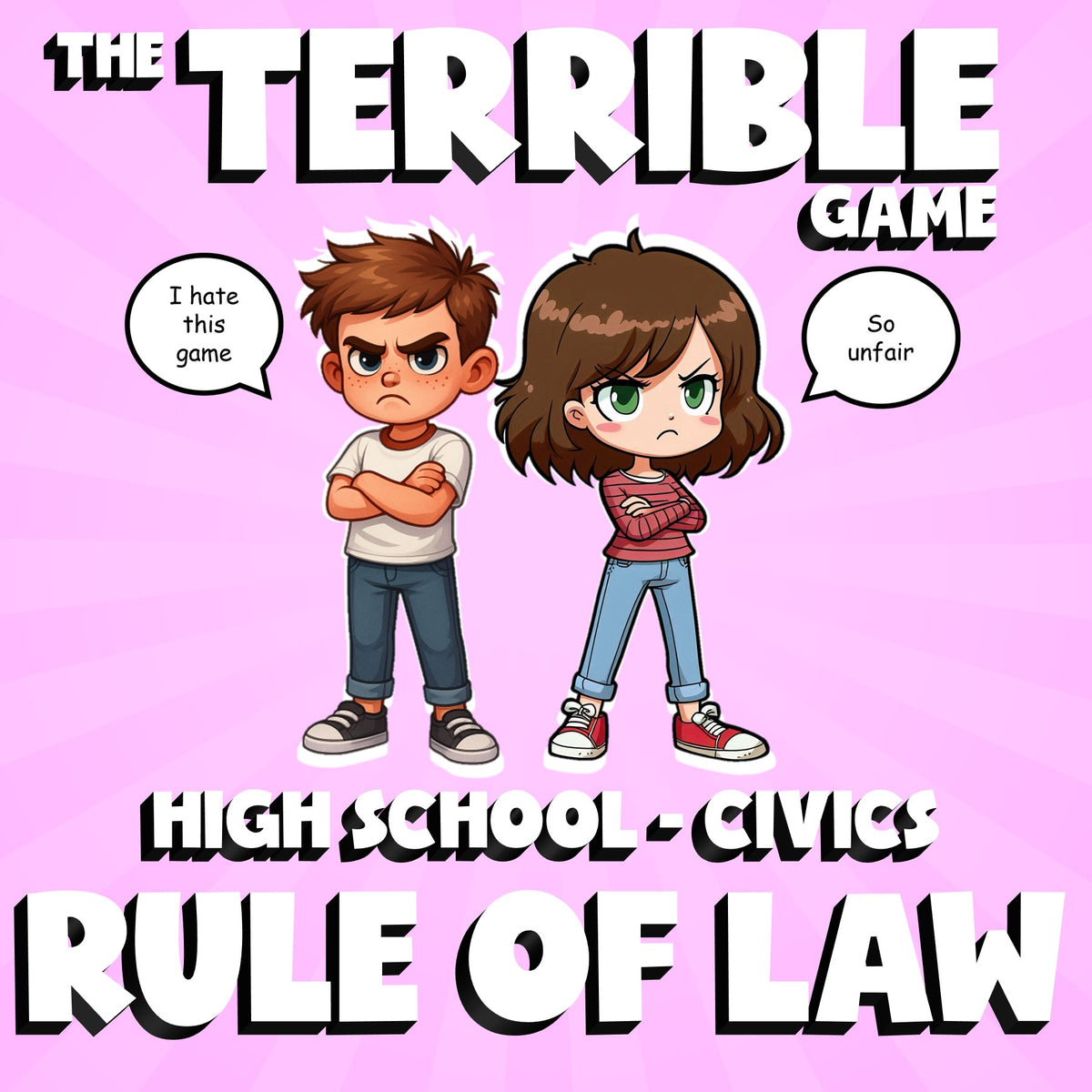 Rule of Law THE TERRIBLE GAME - No Prep Civics Review Activity