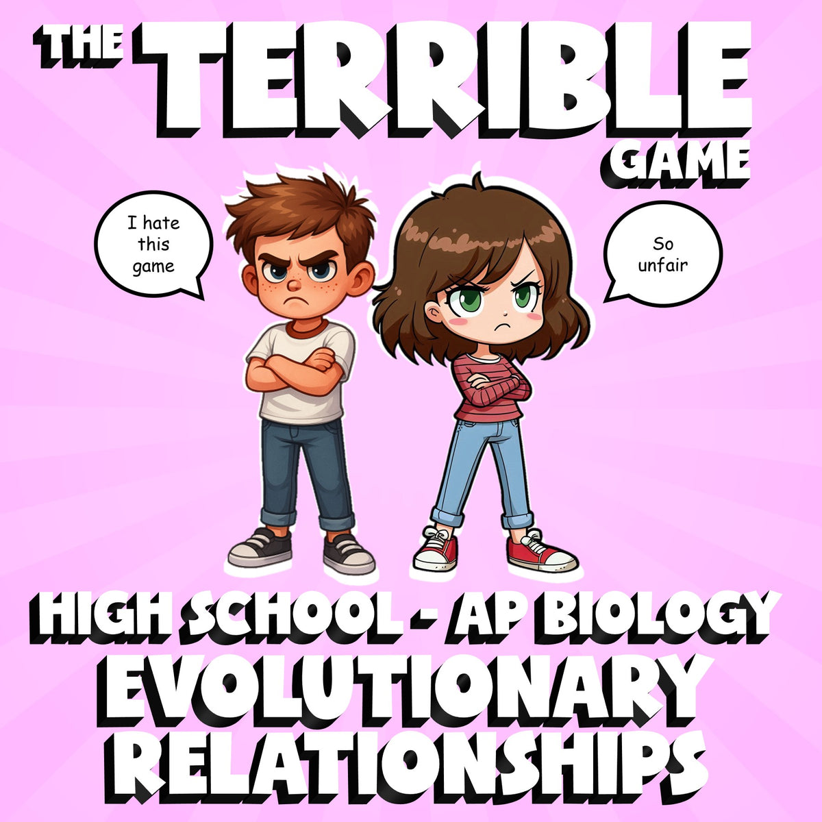 Evolutionary Relationships THE TERRIBLE GAME - No Prep AP Biology Science Review