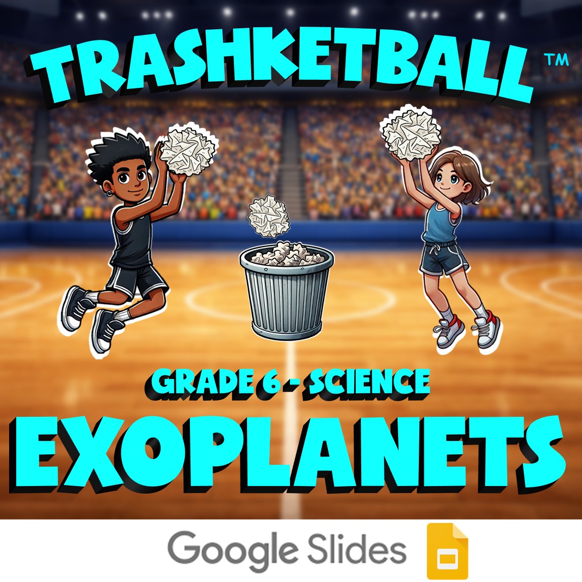Exoplanets TRASHKETBALL Science Game - No Prep Grade 6 Review Activity