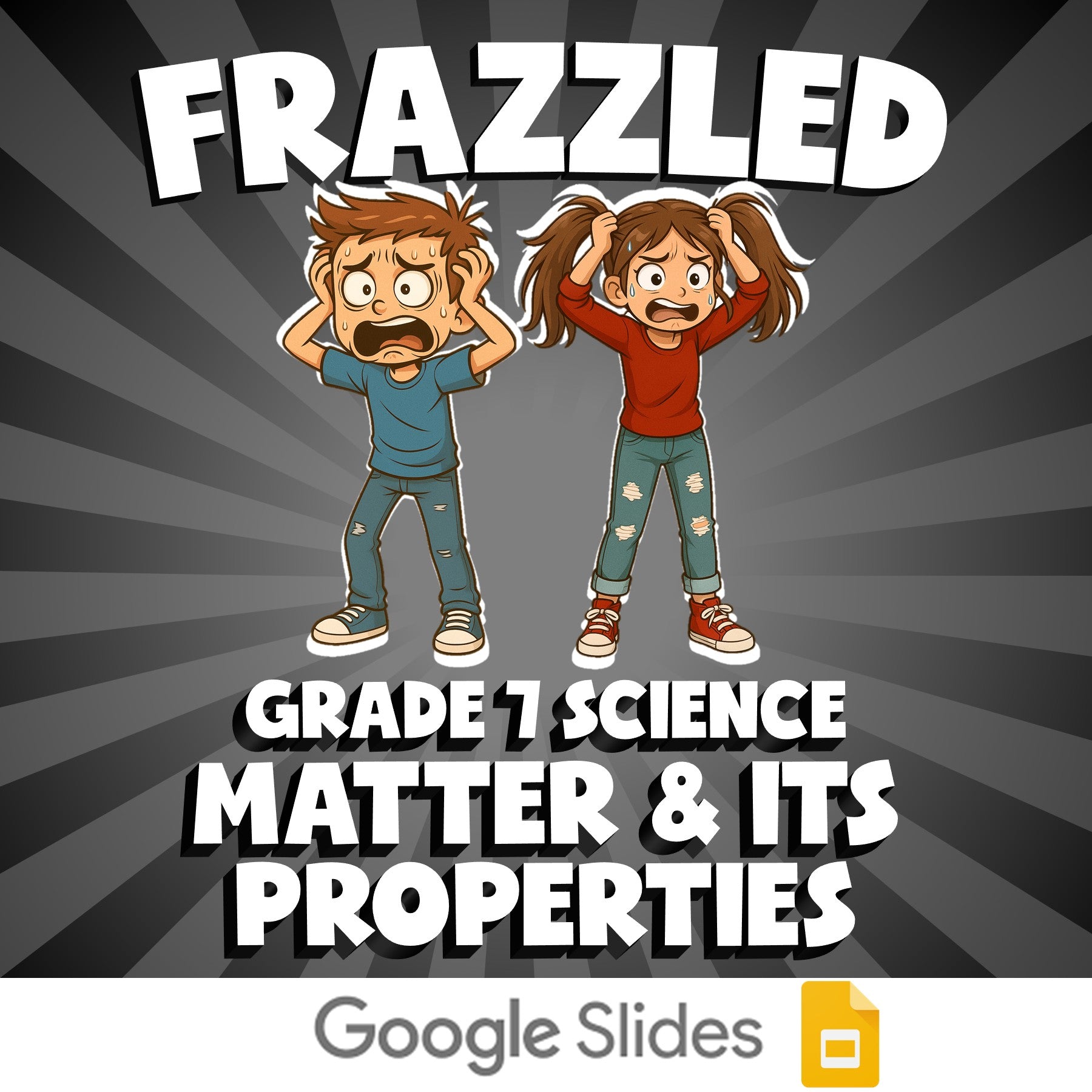 Matter & Its Properties FRAZZLED Science Game - No Prep Grade 7 Review Activity