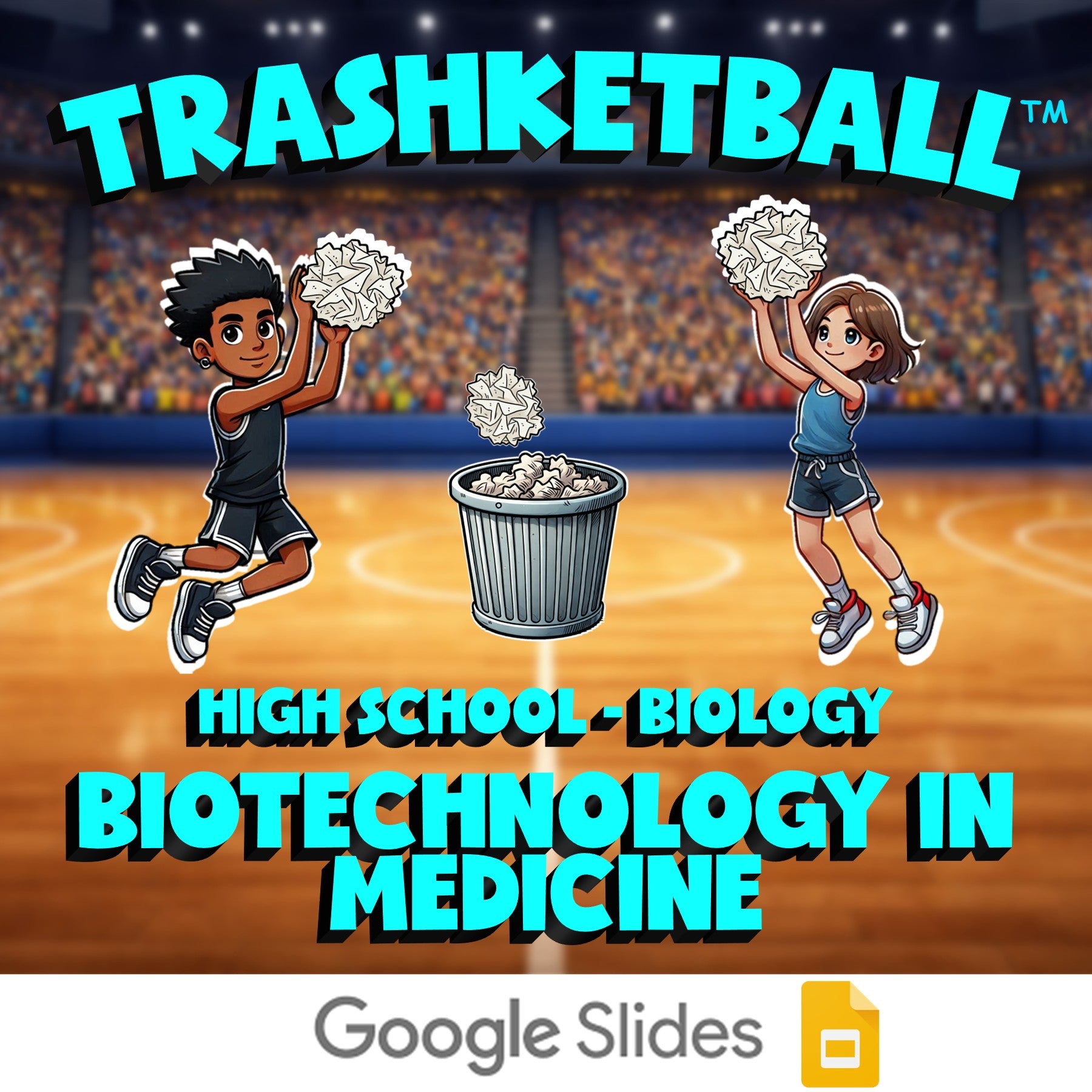 Biotechnology in Medicine TRASHKETBALL Science Game - No Prep Biology Review