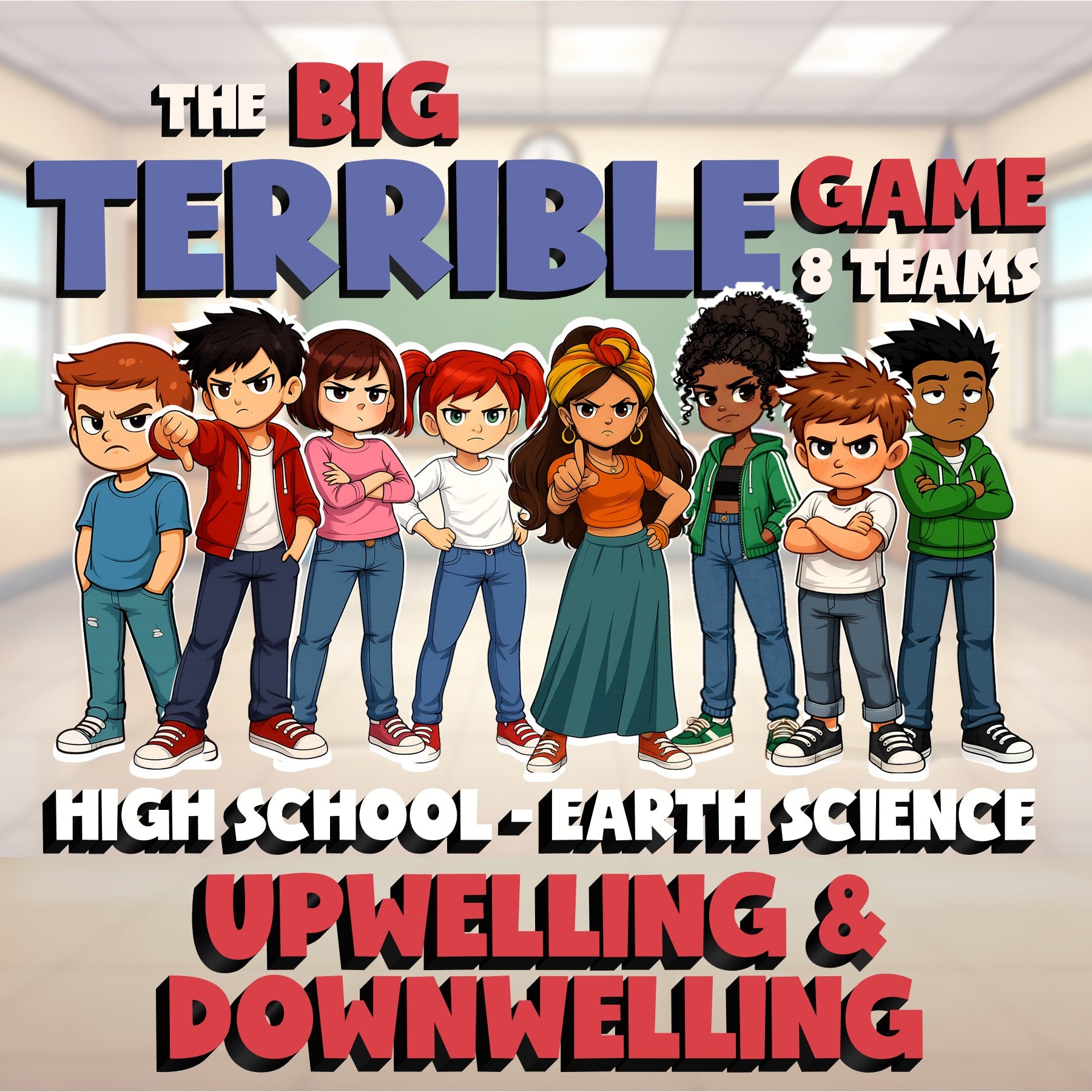 Upwelling & Downwelling BIG TERRIBLE GAME - No Prep Earth Science Review