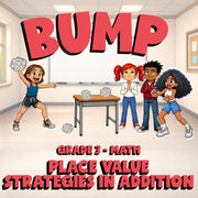 Place Value Strategies in Addition BUMP Math Game - No Prep Grade 3 Review