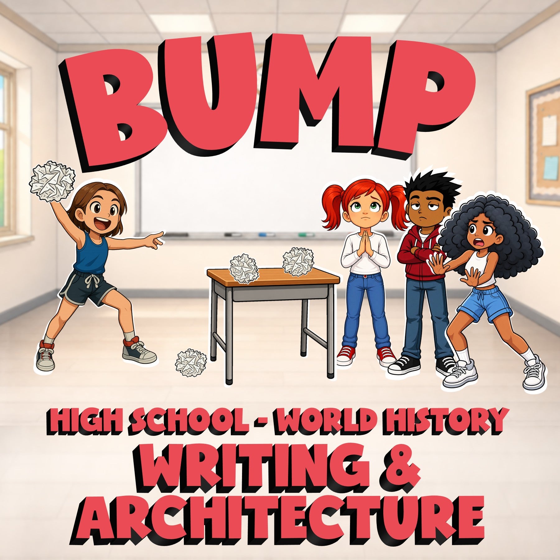 Writing & Architecture BUMP Game - No Prep World History Review Activity