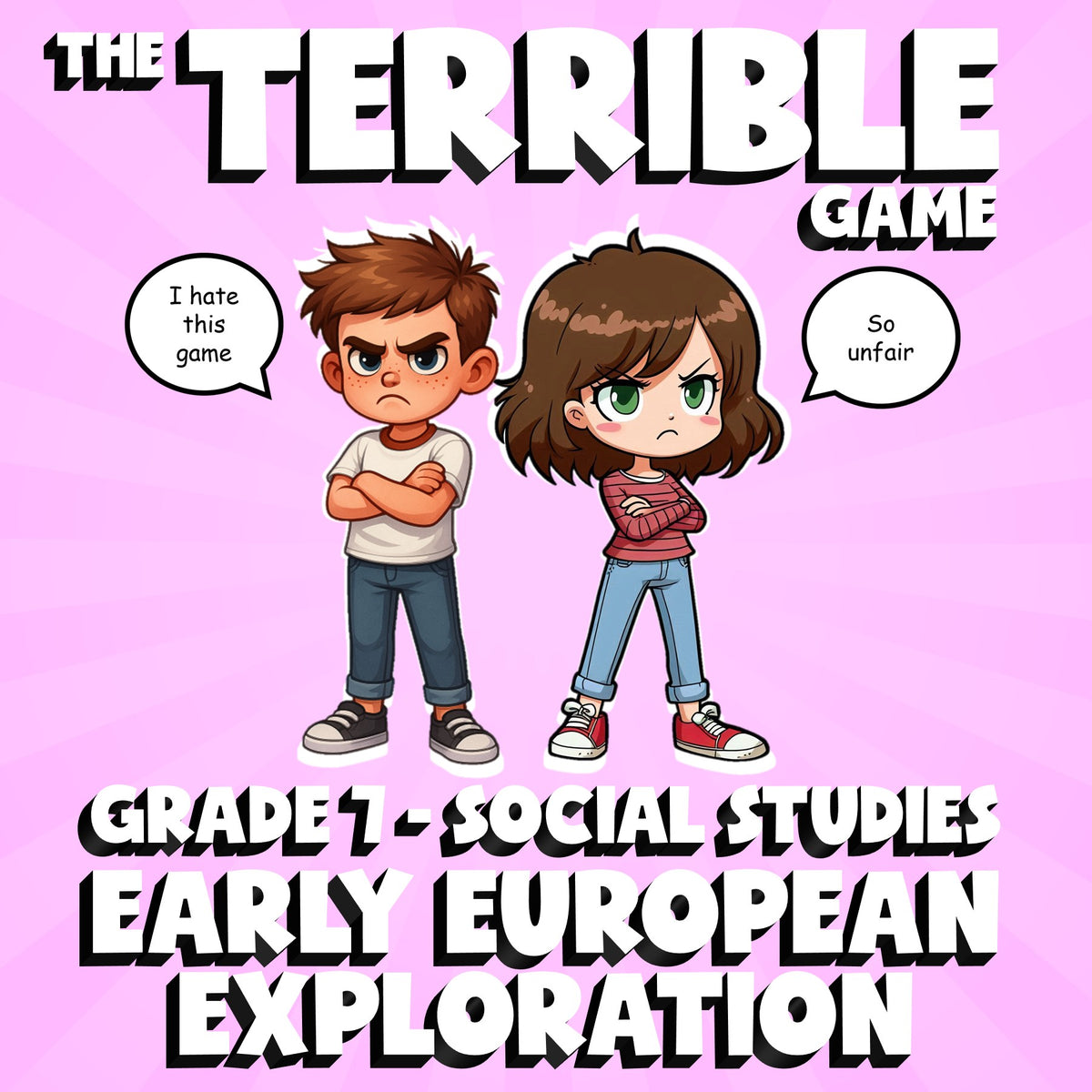 Early European Exploration THE TERRIBLE GAME - No Prep Grade 7 Socials Review