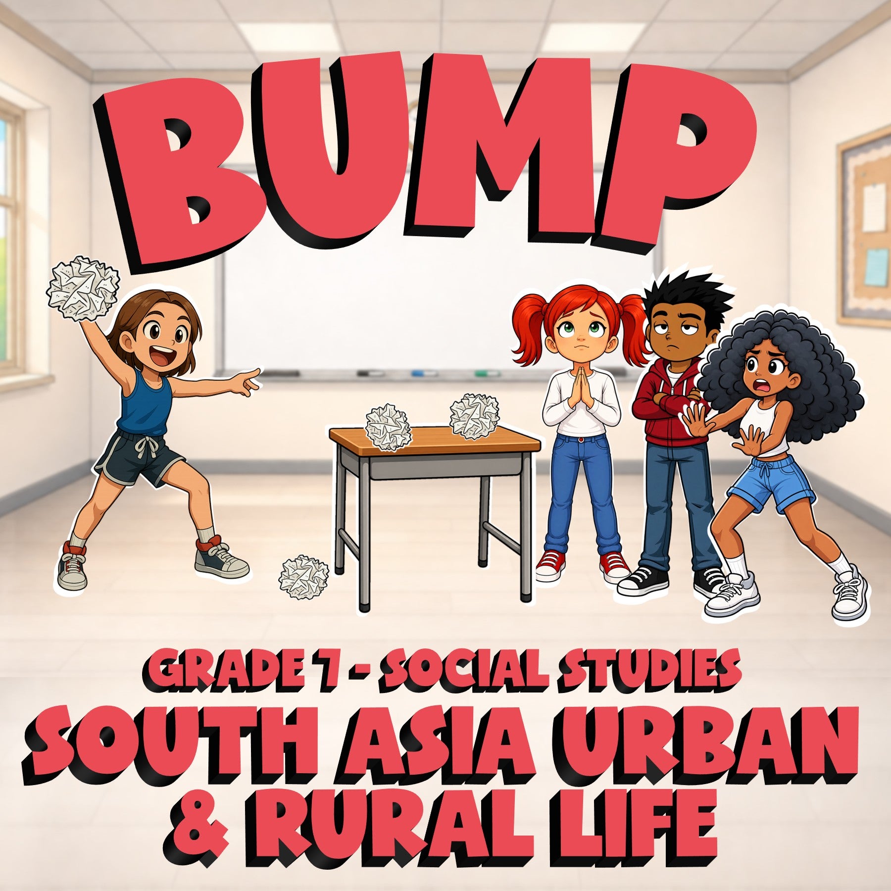 South Asia Urban & Rural Life BUMP Socials Game - No Prep Grade 7 Review