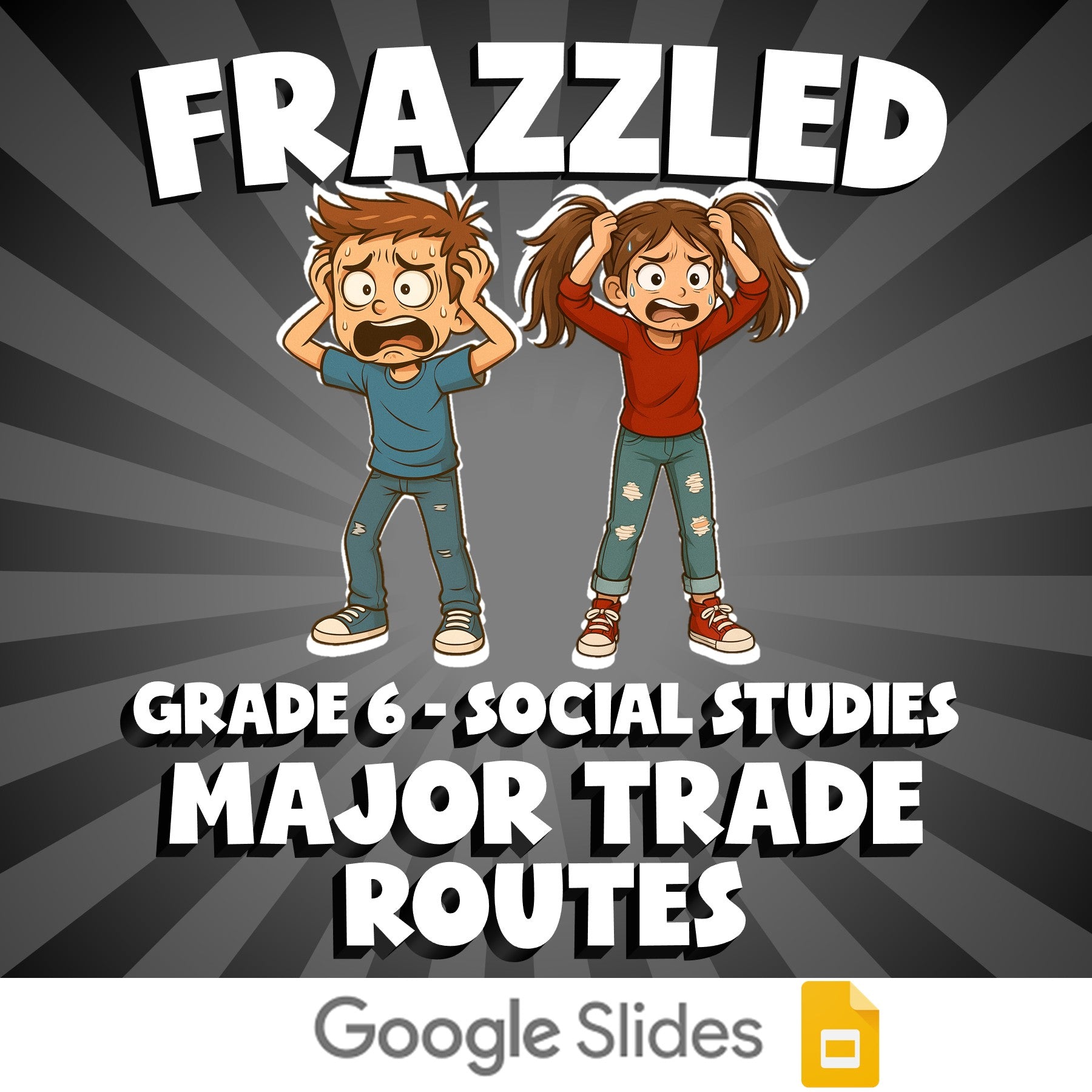 Major Trade Routes FRAZZLED Socials Game - No Prep Grade 6 Review Activity