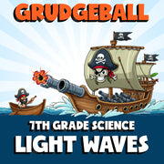 Light Waves GRUDGEBALL Science Game - No Prep Grade 7 Review Activity