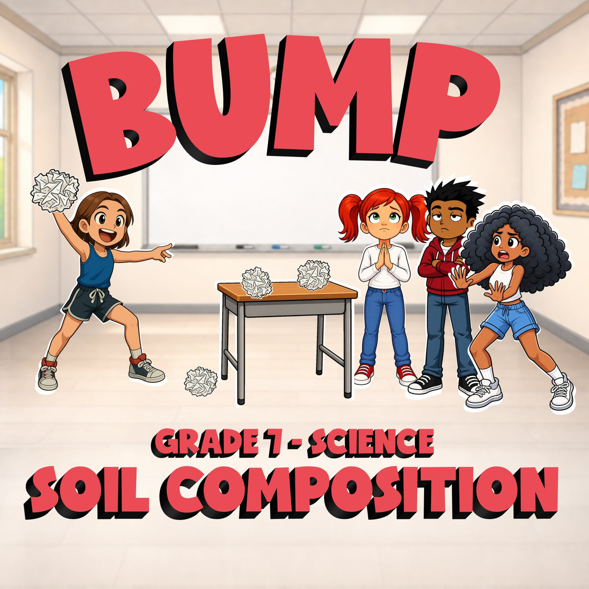 Soil Composition BUMP Science Game - No Prep Grade 7 Review Activity