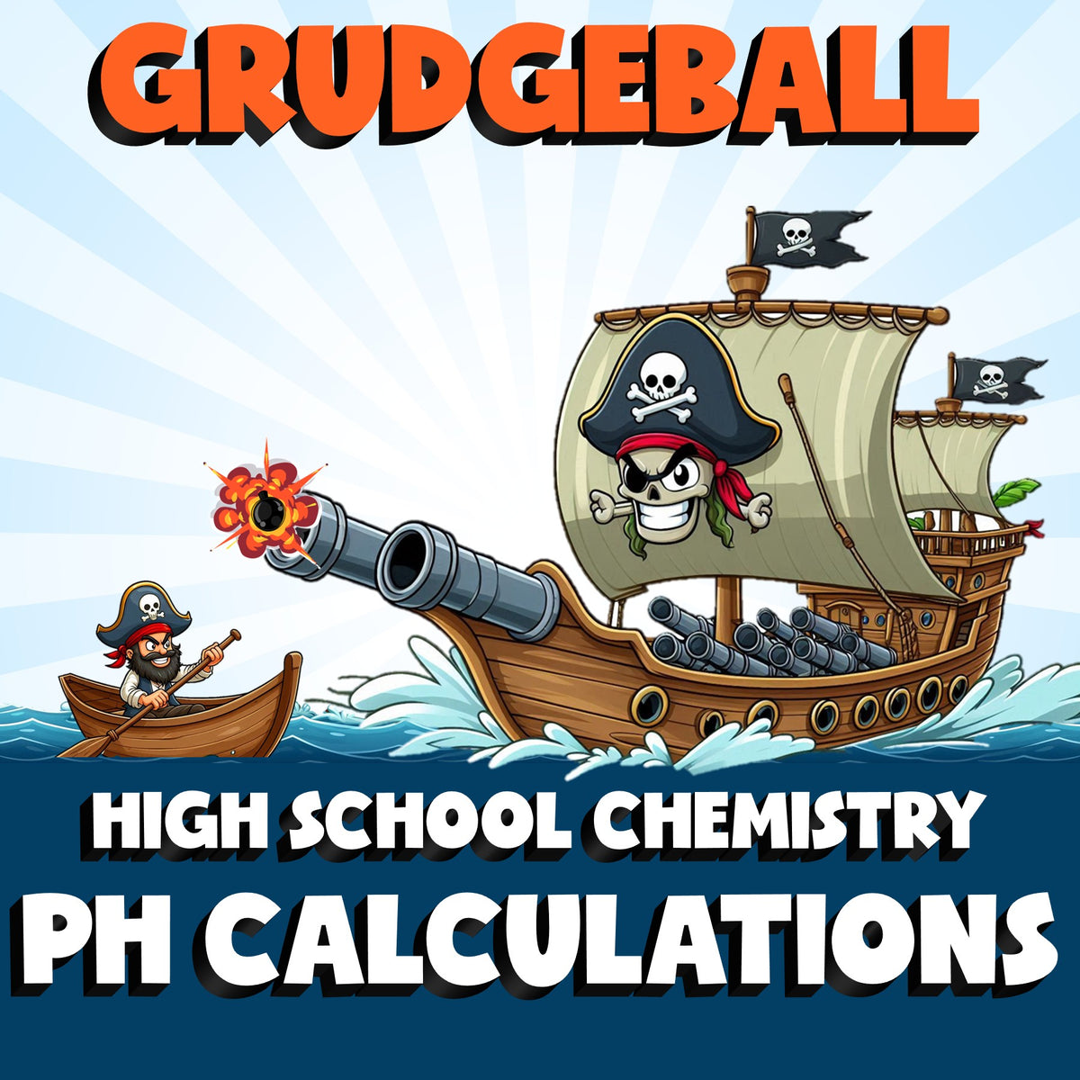 pH Calculations GRUDGEBALL Science Game - No Prep Chemistry Review Activity