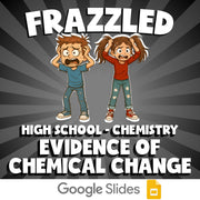 Evidence of Chemical Change FRAZZLED Science Game - No Prep Chemistry Review