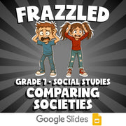 Comparing Societies FRAZZLED Socials Game - No Prep Grade 7 Review Activity