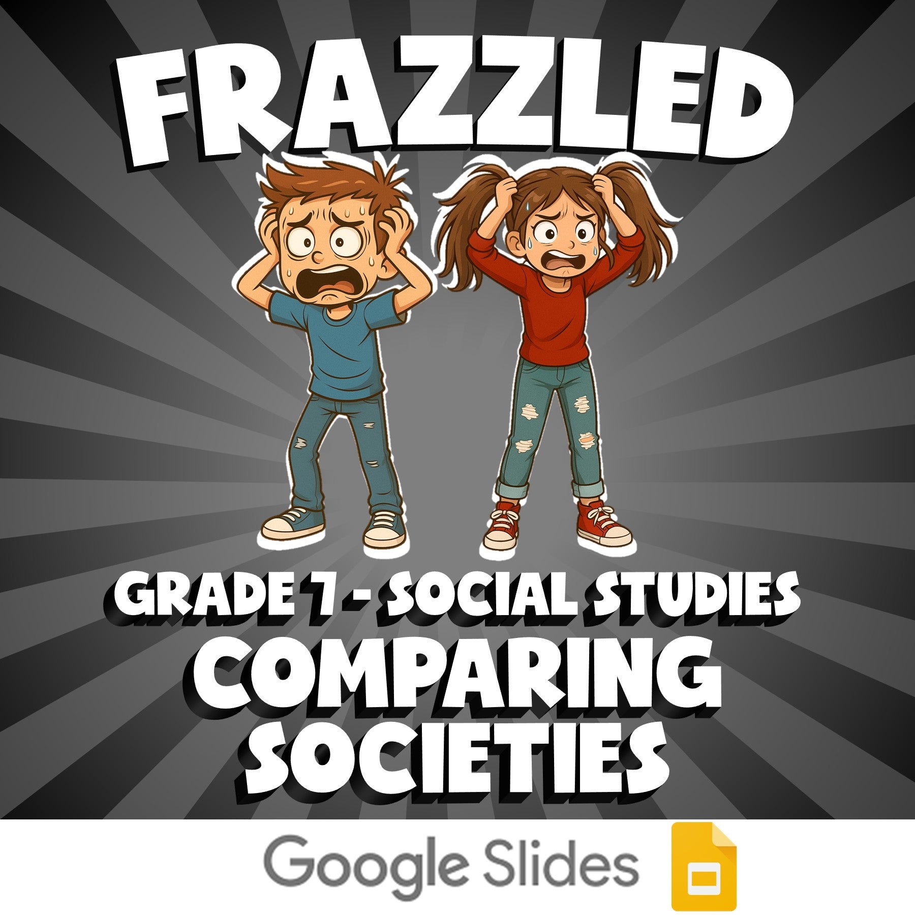Comparing Societies FRAZZLED Socials Game - No Prep Grade 7 Review Activity