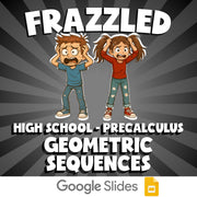 Geometric Sequences FRAZZLED Math Game - No Prep PreCalculus Review Activity