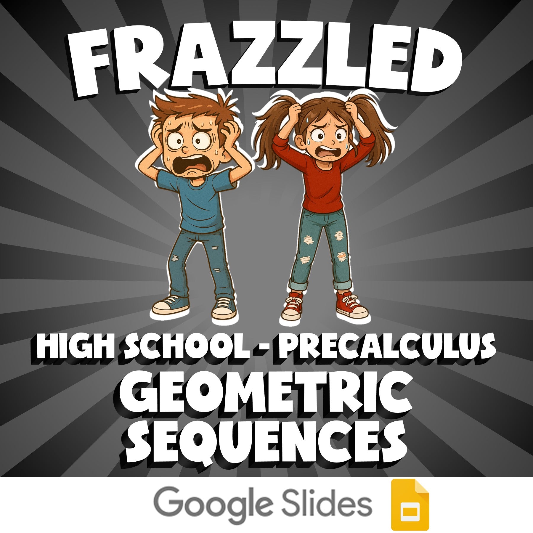 Geometric Sequences FRAZZLED Math Game - No Prep PreCalculus Review Activity