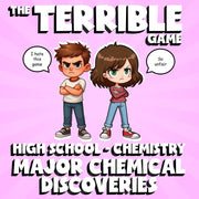 Major Chemical Discoveries THE TERRIBLE GAME - No Prep Chemistry Science Review