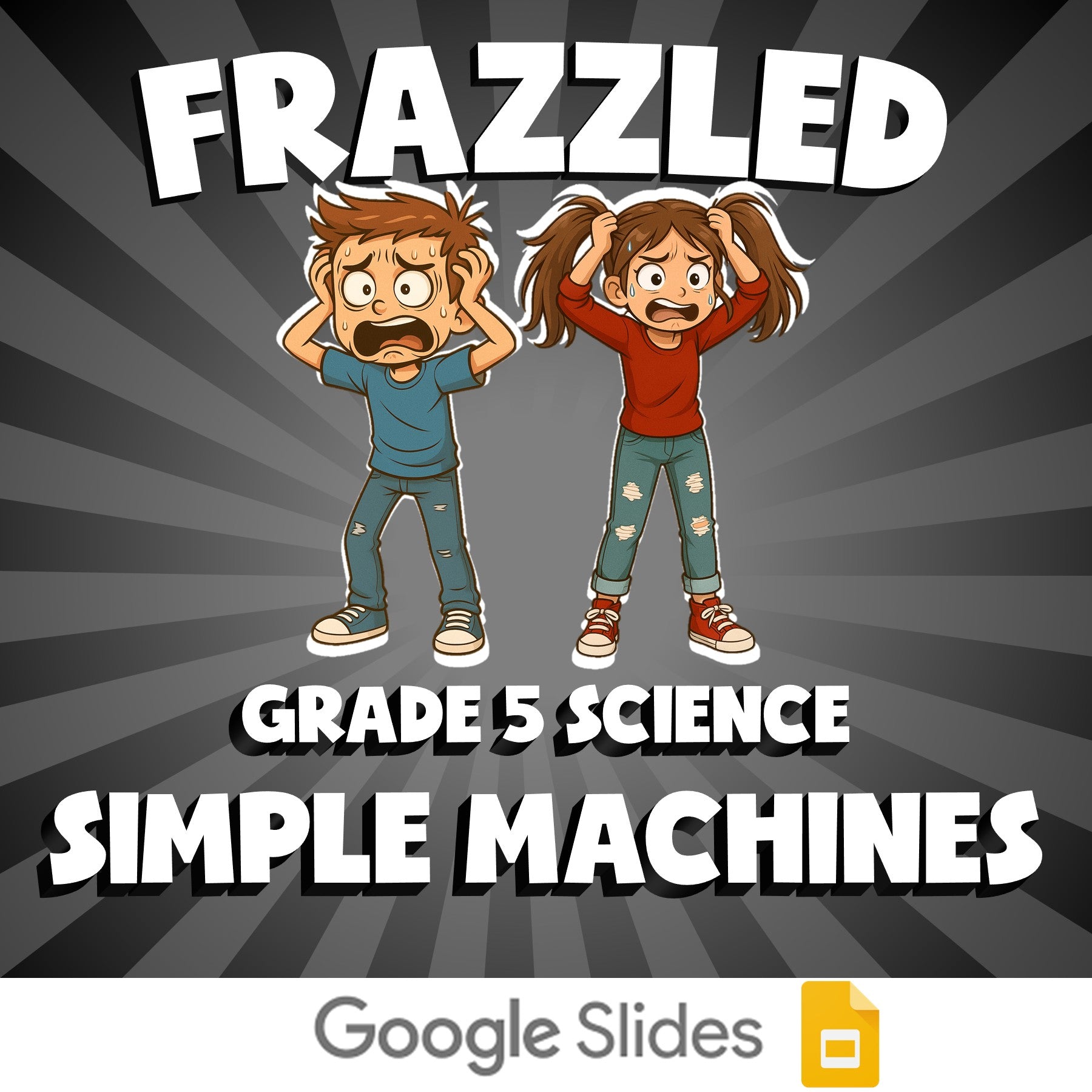 Simple Machines FRAZZLED Science Game - No Prep Grade 5 Review Activity