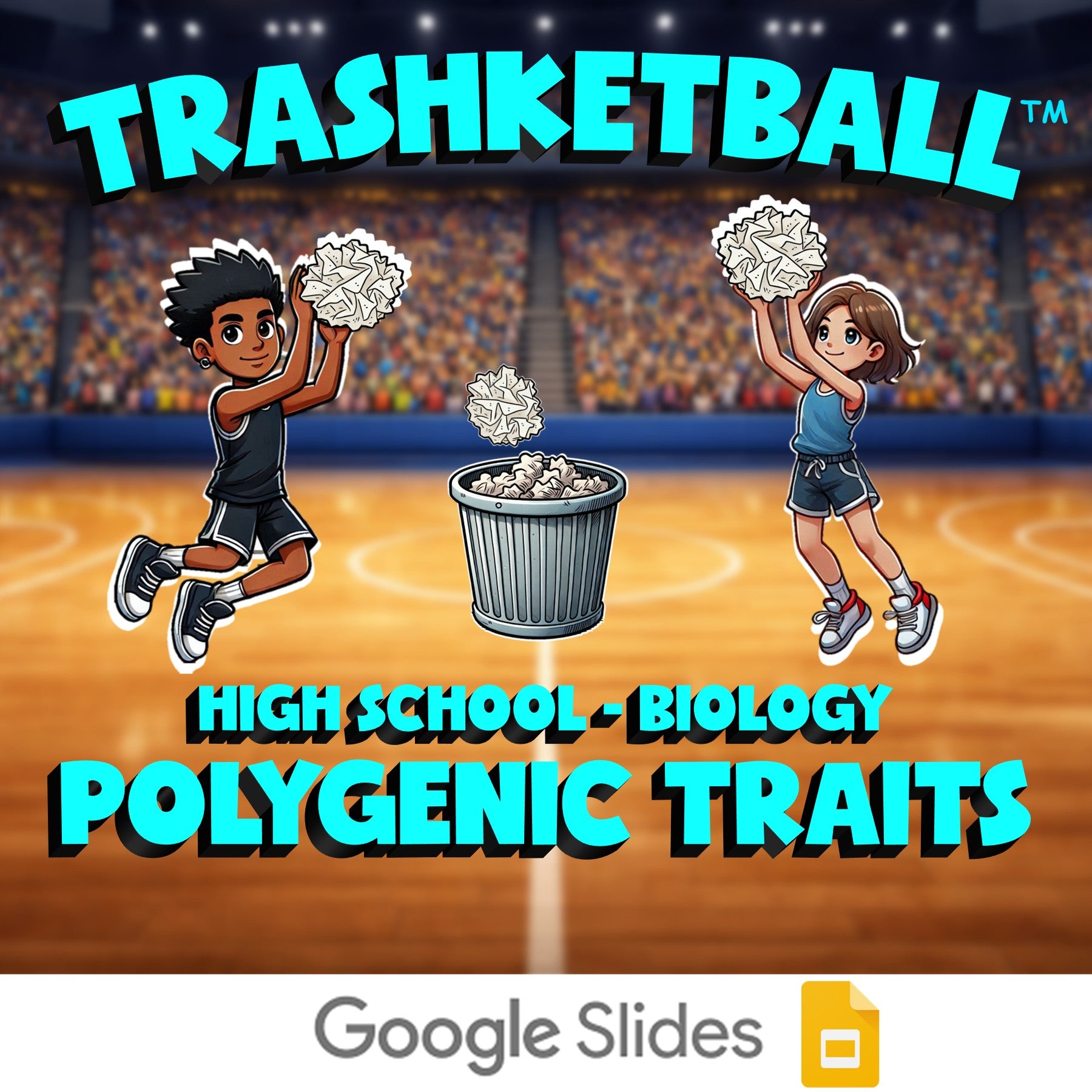 Polygenic Traits TRASHKETBALL Science Game - No Prep Biology Review Activity