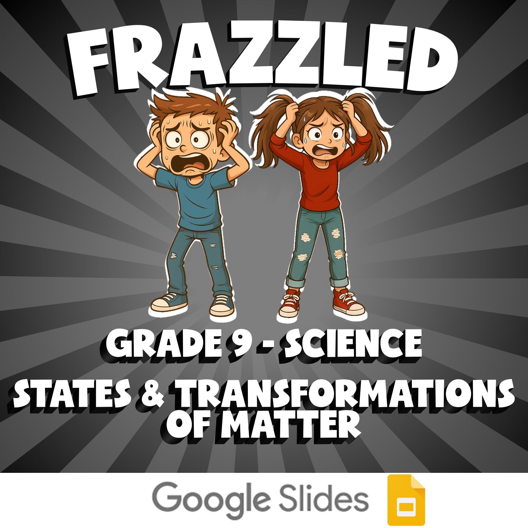 States & Transformations of Matter FRAZZLED Science Game - No Prep Grade 9