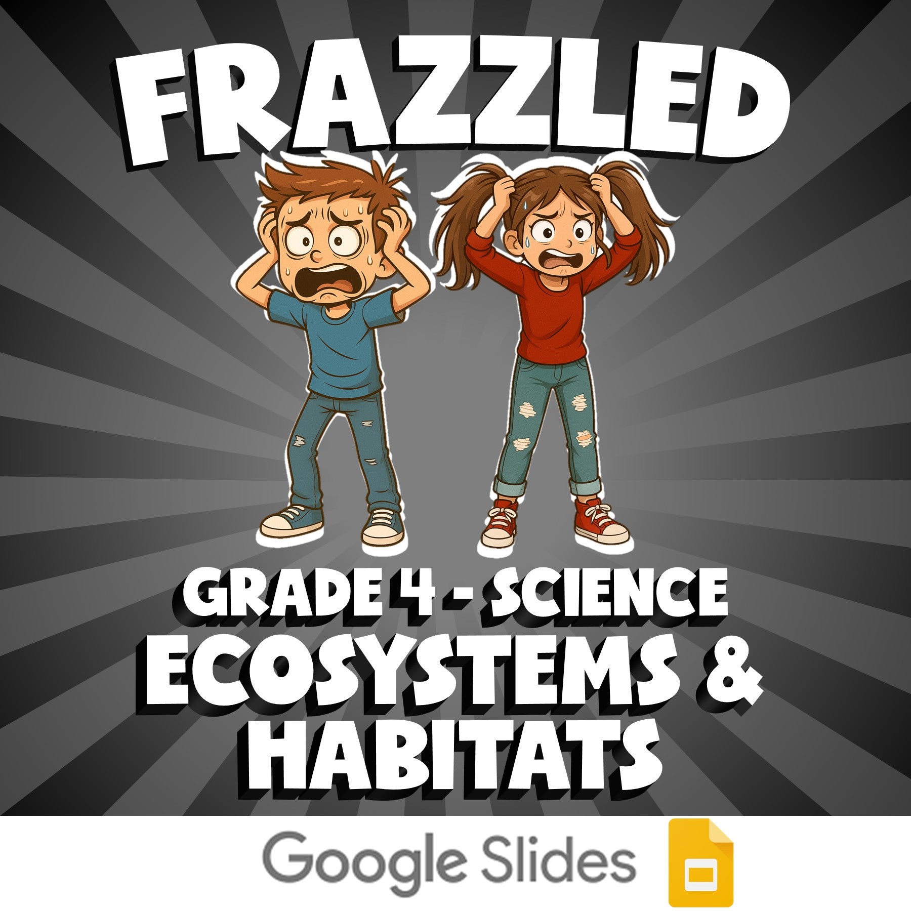 Ecosystems & Habitats FRAZZLED Science Game - No Prep Grade 4 Review Activity