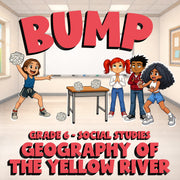Geography of the Yellow River BUMP Socials Game - No Prep Grade 6 Review