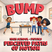 Perceived Paths of Motion BUMP Science Game - No Prep Physics Review Activity