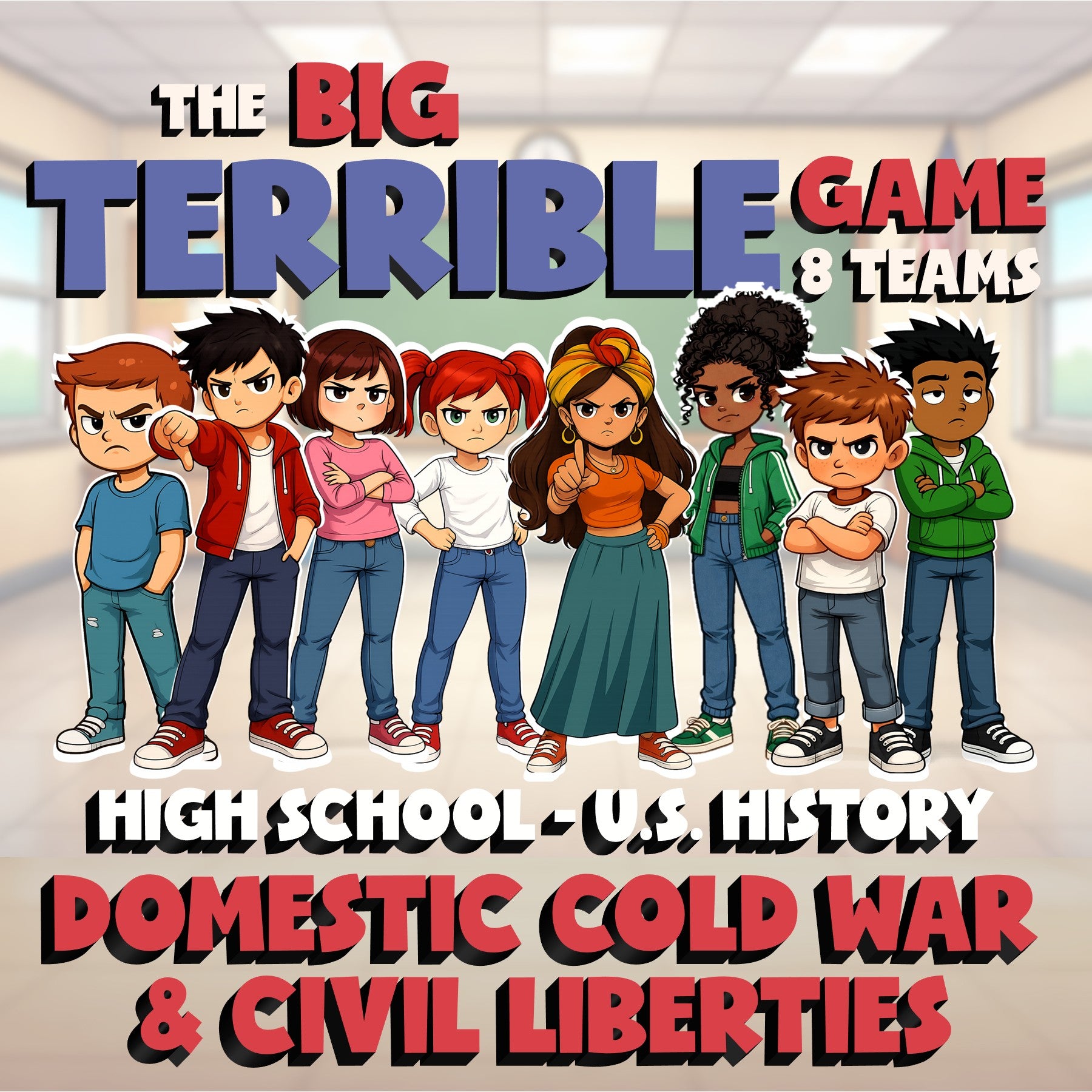 Domestic Cold War & Civil Liberties BIG TERRIBLE GAME - U.S. History Review