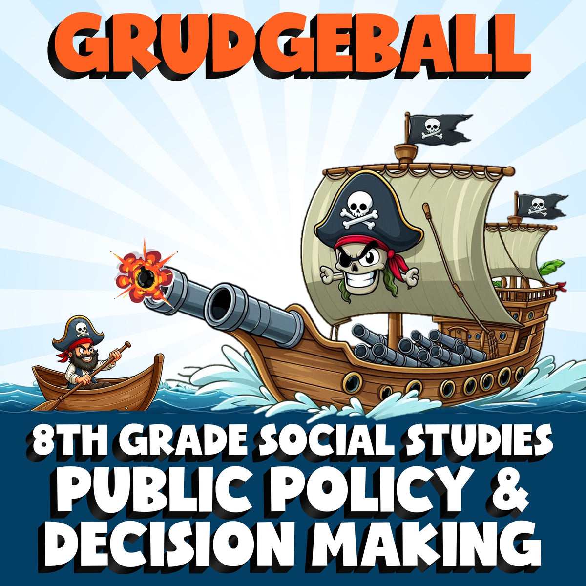 Public Policy & Decision Making GRUDGEBALL Socials Game - No Prep Grade 8 Review