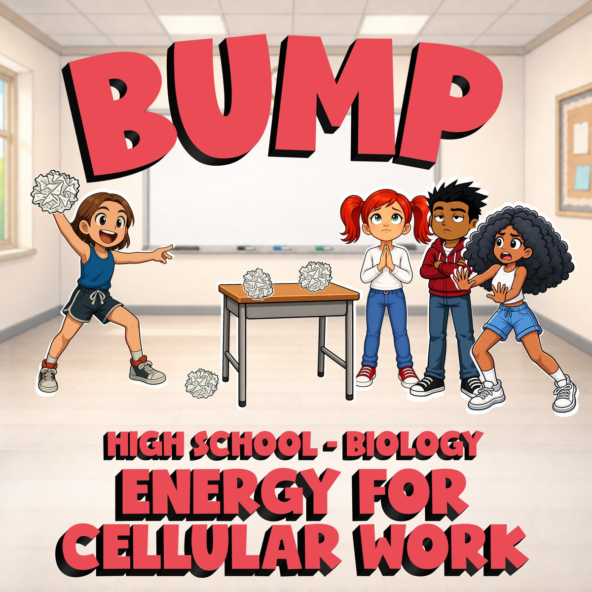 Energy for Cellular Work BUMP Science Game - No Prep Biology Review Activity