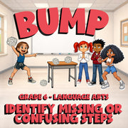 Identify Missing or Confusing Steps BUMP ELA Game - No Prep Grade 6 Review