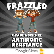 Antibiotic Resistance FRAZZLED Science Game - No Prep Grade 6 Review Activity