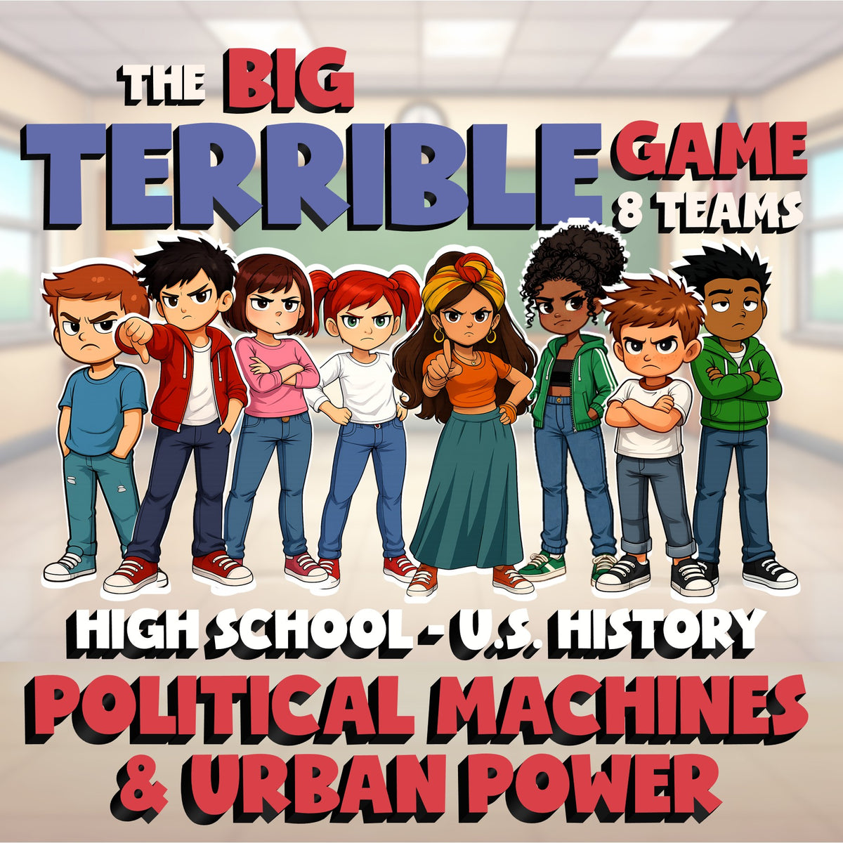 Political Machines & Urban Power BIG TERRIBLE GAME - No Prep U.S. History Review