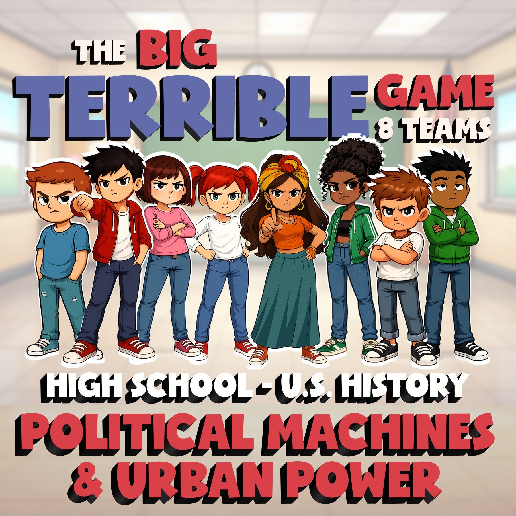 Political Machines & Urban Power BIG TERRIBLE GAME - No Prep U.S. History Review