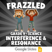 Interference & Resonance FRAZZLED Science Game - No Prep Grade 9 Review Activity
