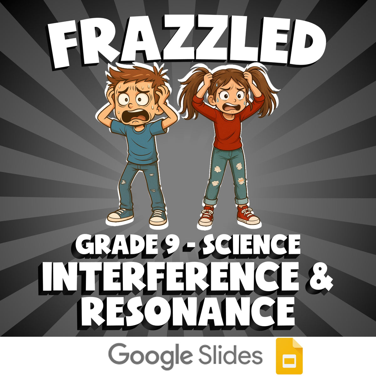 Interference & Resonance FRAZZLED Science Game - No Prep Grade 9 Review Activity