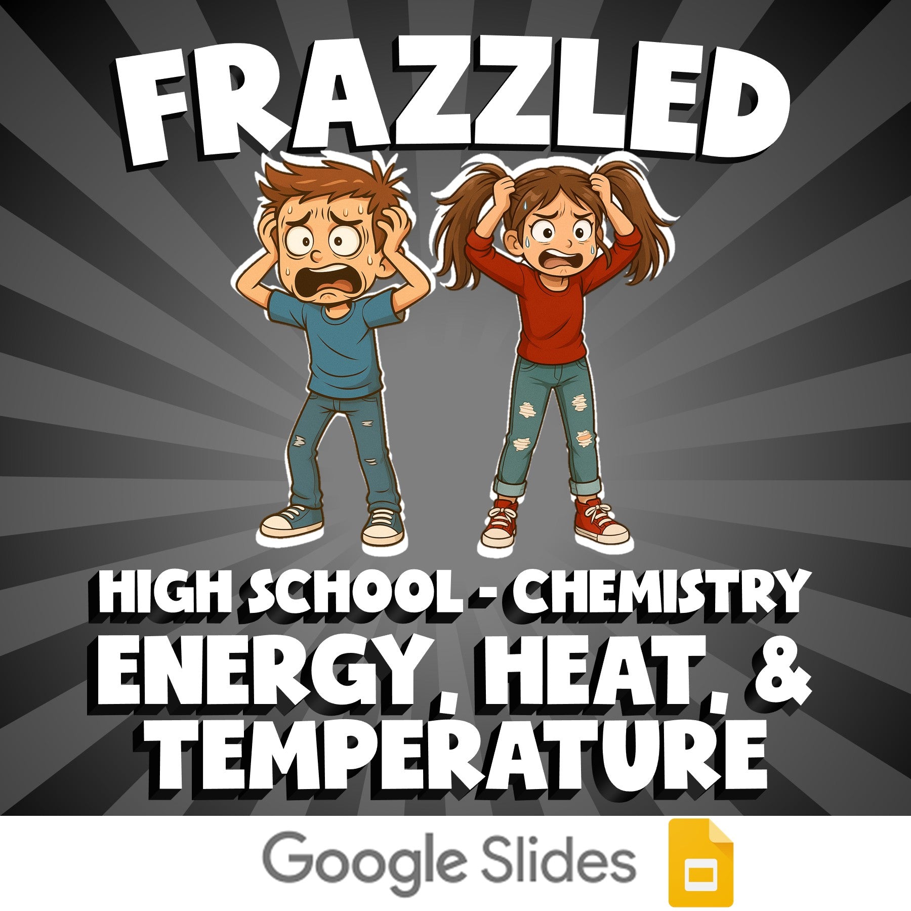 Energy, Heat, & Temperature FRAZZLED Science Game - No Prep Chemistry Review
