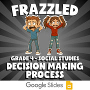 Decision Making Process FRAZZLED Socials Game - No Prep Grade 4 Review Activity