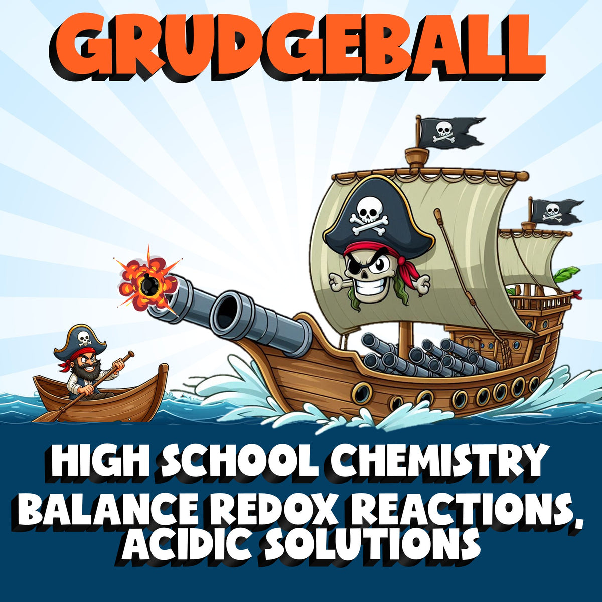 Balance Redox Reactions, Acidic Solutions GRUDGEBALL Science Game - Chemistry