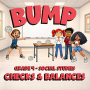 Checks & Balances BUMP Socials Game - No Prep Grade 4 Review Activity