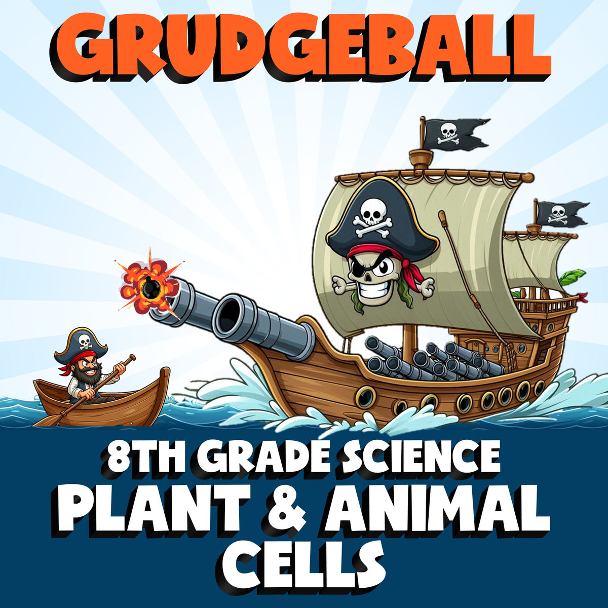 Plant & Animal Cells GRUDGEBALL Science Game - No Prep Grade 8 Review Activity