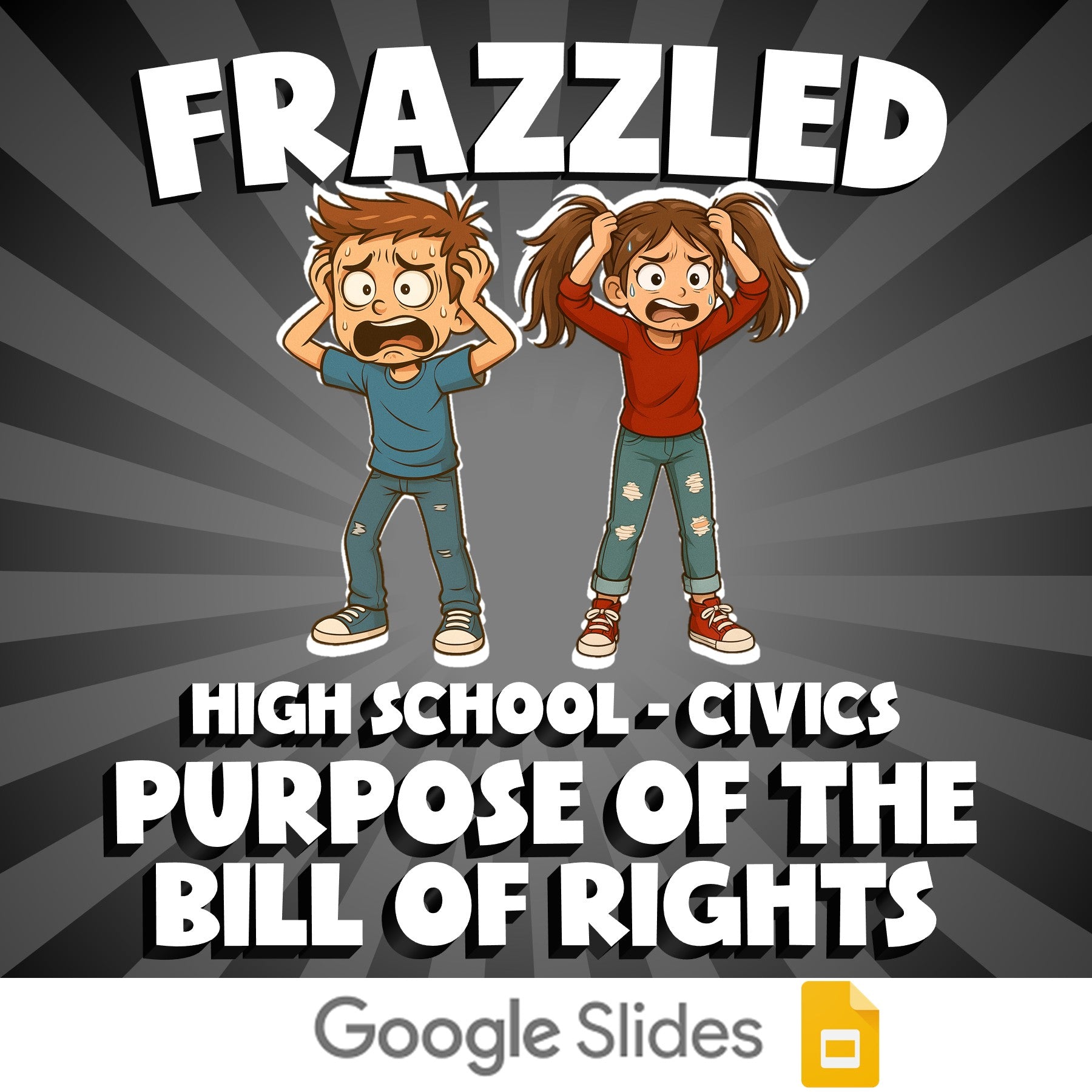 Purpose of the Bill of Rights FRAZZLED Civics Game - No Prep Review Activity
