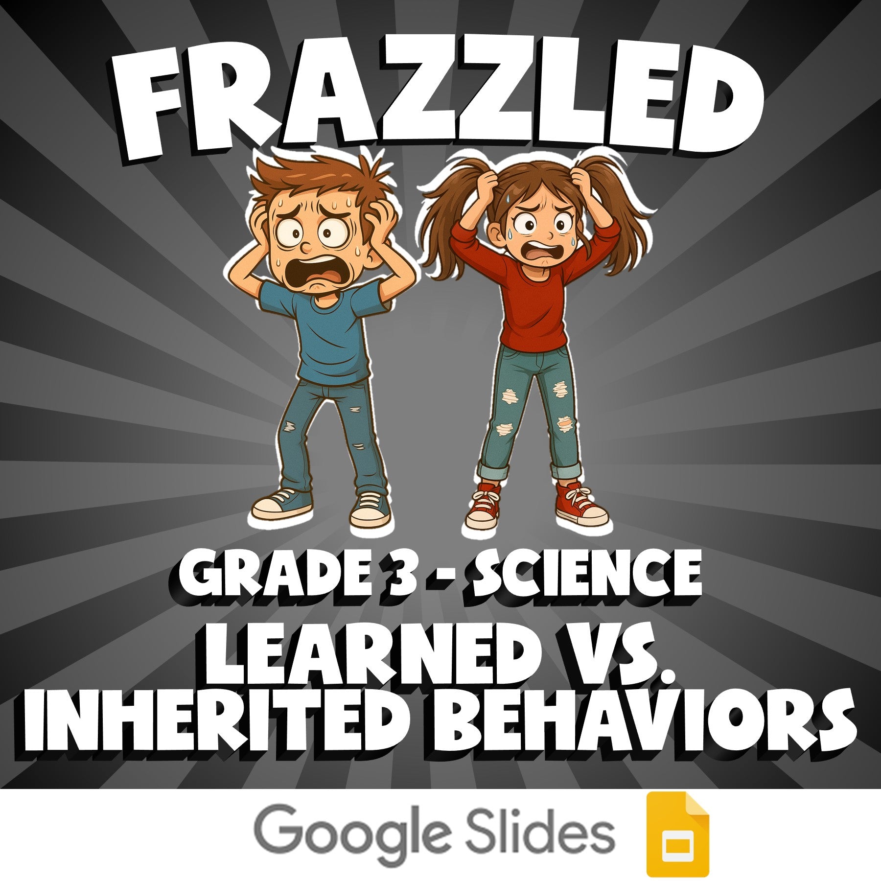 Learned Vs. Inherited Behaviors FRAZZLED Science Game - No Prep Grade 3 Review