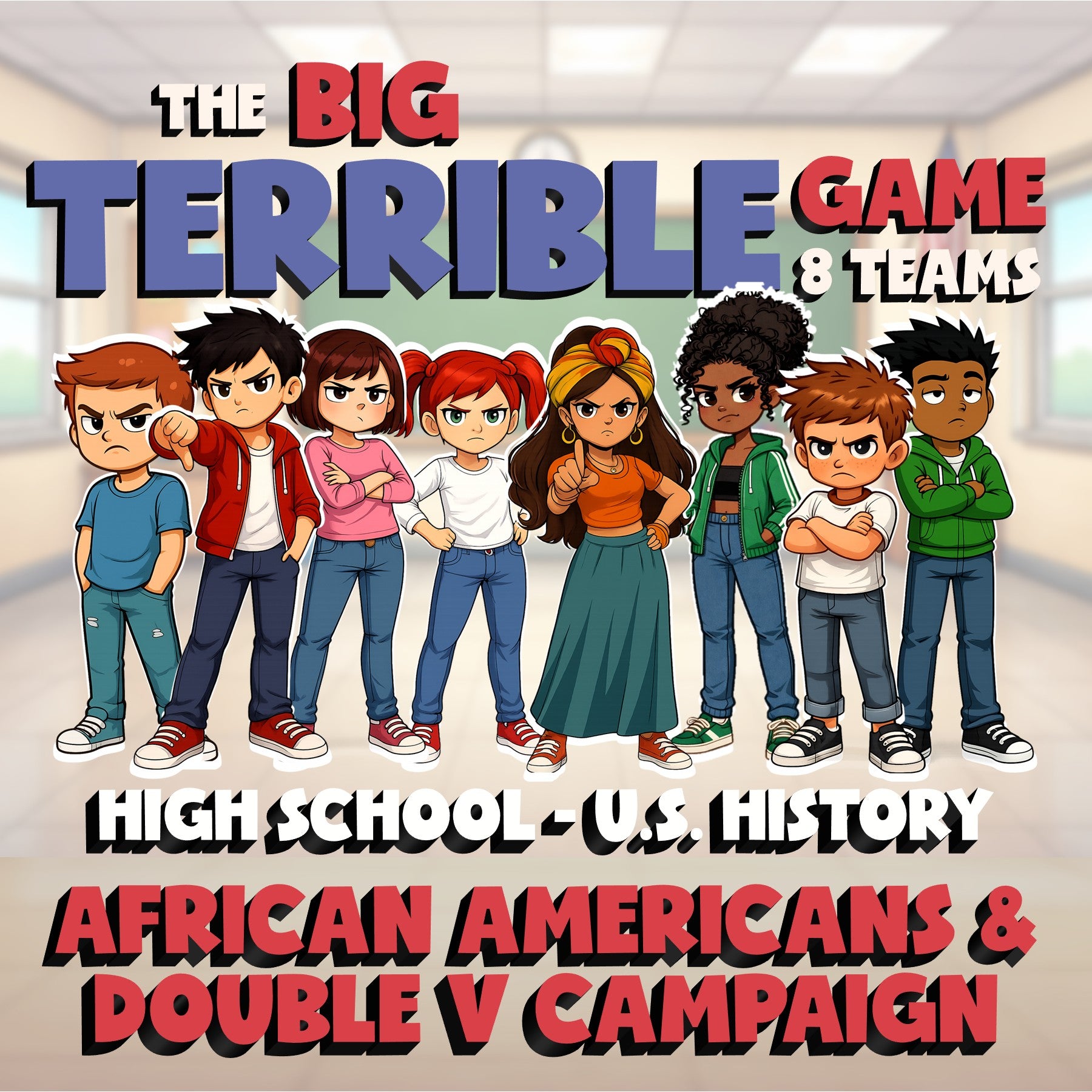 African Americans & Double V Campaign BIG TERRIBLE GAME - U.S. History Review
