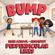 Perpendicular Lines BUMP Math Game - No Prep Geometry Review Activity