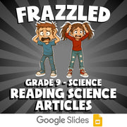 Reading Science Articles FRAZZLED Science Game - No Prep Grade 9 Review Activity