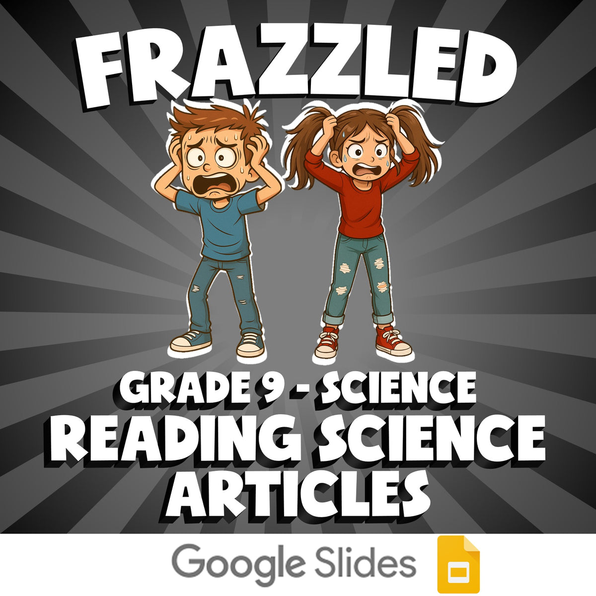 Reading Science Articles FRAZZLED Science Game - No Prep Grade 9 Review Activity