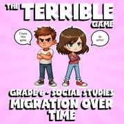 Migration Over Time THE TERRIBLE GAME - No Prep Grade 6 Socials Review Activity
