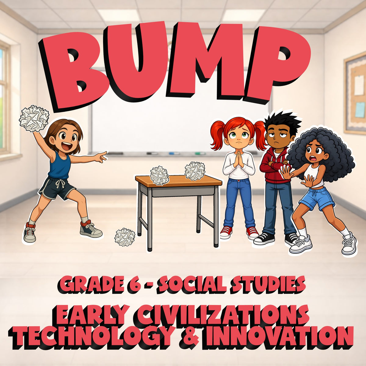 Early Civilizations Technology & Innovation BUMP Socials Game - No Prep Grade 6