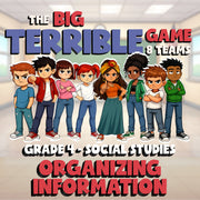 Organizing Information BIG TERRIBLE GAME - No Prep Grade 4 Socials Review