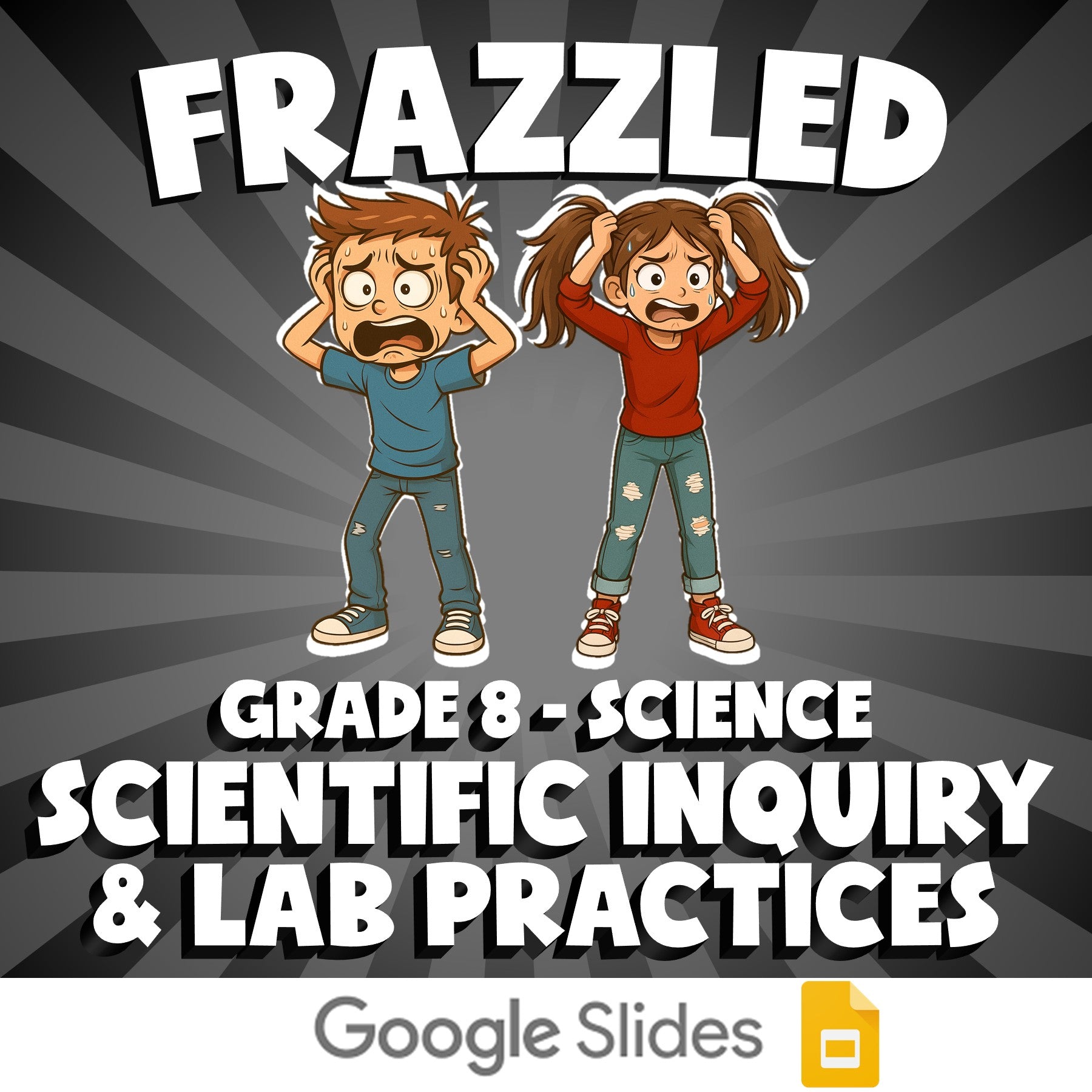 Scientific inquiry & Lab Practices FRAZZLED Science Game - No Prep Grade 8